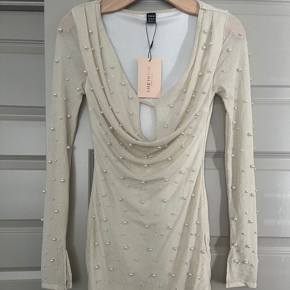 shein pearl dress